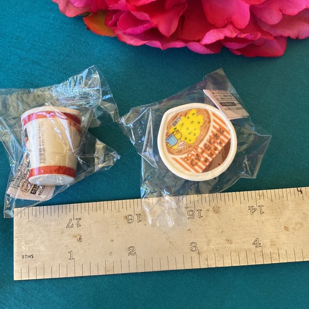 NEW Miniatures Ramen Noodles Eraser Set Two
